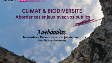 Visuel Climat & biodiversité : aborder ces enjeux avec vos publics