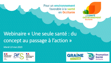 Visuel webinaire Une seule santé 
