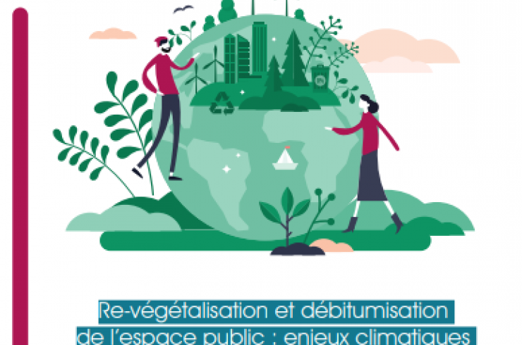 Re-végétalisation et débitumisation de l'espace public : Enjeux climatiques et de santé